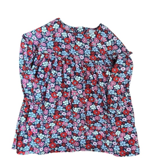 Carter's Other - Carter’s Girl Toddler 2T Floral Pleated Dress Long Sleeve Multicolor Red Pink